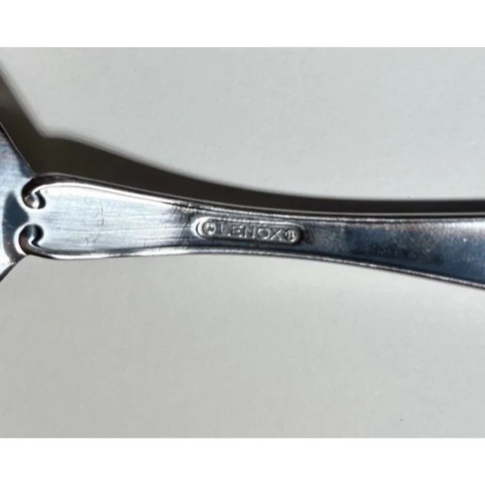 Vintage Lenox Holiday Holly & Berry Stainless Serving Spoon 8.5